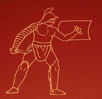 Drawing of a Thracian Gladiator